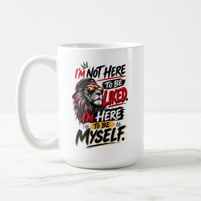 Lion Street Style | Be Yourself Design Coffee Mug (Left)