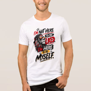 Lion Street Style Be Yourself Design Tri-Blend Shirt