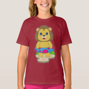 Lion Swimming Lifebuoy T-Shirt