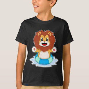 Lion Swimming Lifebuoy T-Shirt