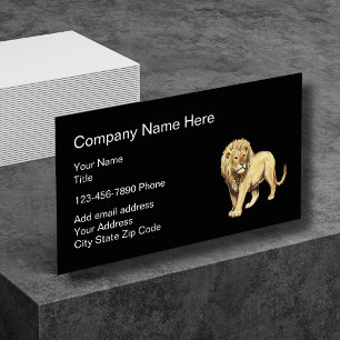Lion Symbol Simple Design Business Card