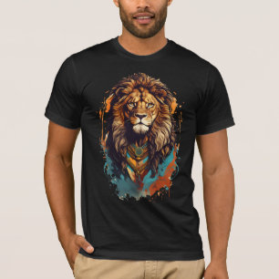Lion T-shirt king Tee Lion face T-Shirt