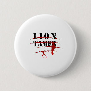 Lion Tamer Bloody Animal Attack Halloween Costume 6 Cm Round Badge