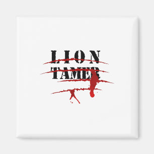 Lion Tamer Bloody Animal Attack Halloween Costume Magnet