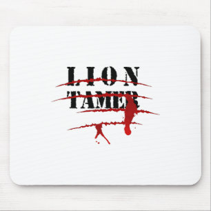 Lion Tamer Bloody Animal Attack Halloween Costume Mouse Mat