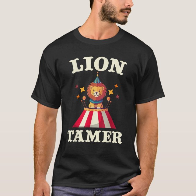 Lion Tamer Funny Kids Circus Costume Party Matchin T-Shirt (Front)