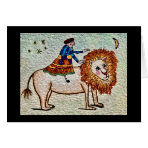 Lion Tamer Greeting Card