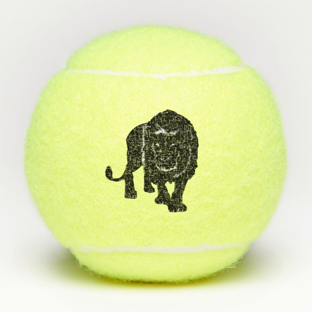 Lion Tennis Balls Gift (Front)
