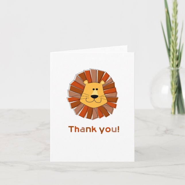 Lion Thank You Cards (Front)