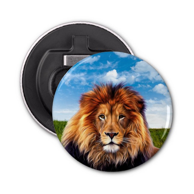 Lion The King of Forest-15475 Bottle Opener (Front)