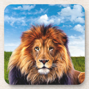 Lion The King of Forest-15475 Coaster