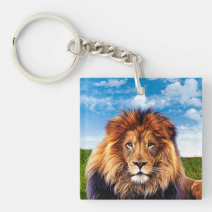 Lion The King of Forest Key Ring