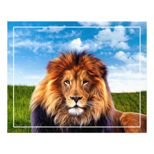 Lion The King of Forest Photo Print