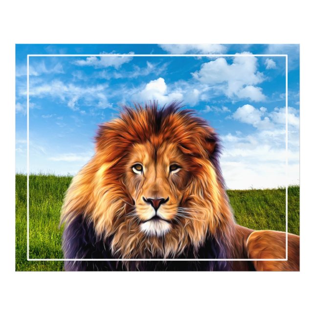 Lion The King of Forest Photo Print (Front)