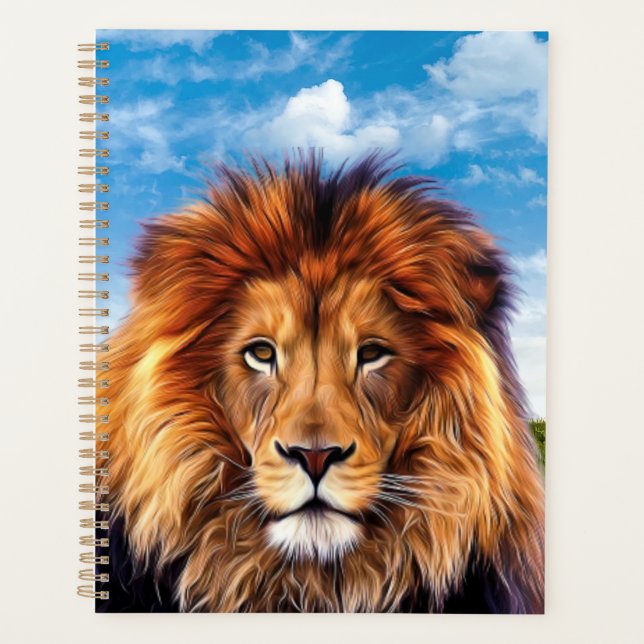 Lion The King of Forest Planner (Front)