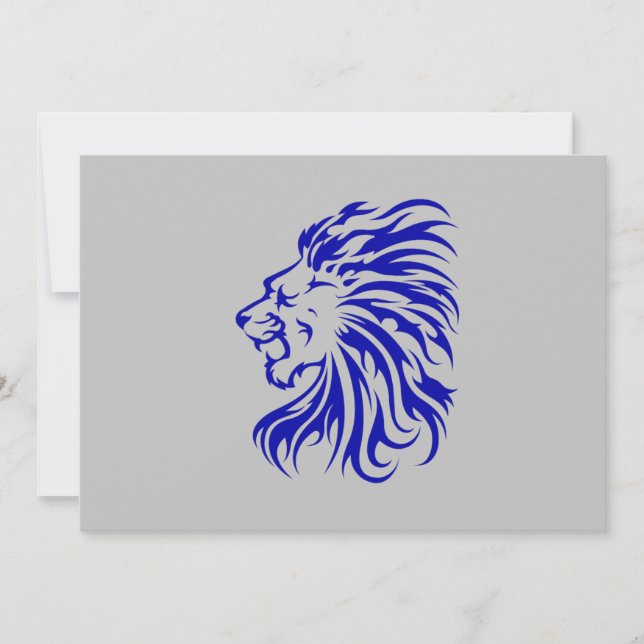 Lion the King of the jungle,lion lover lovers gift Invitation (Front)
