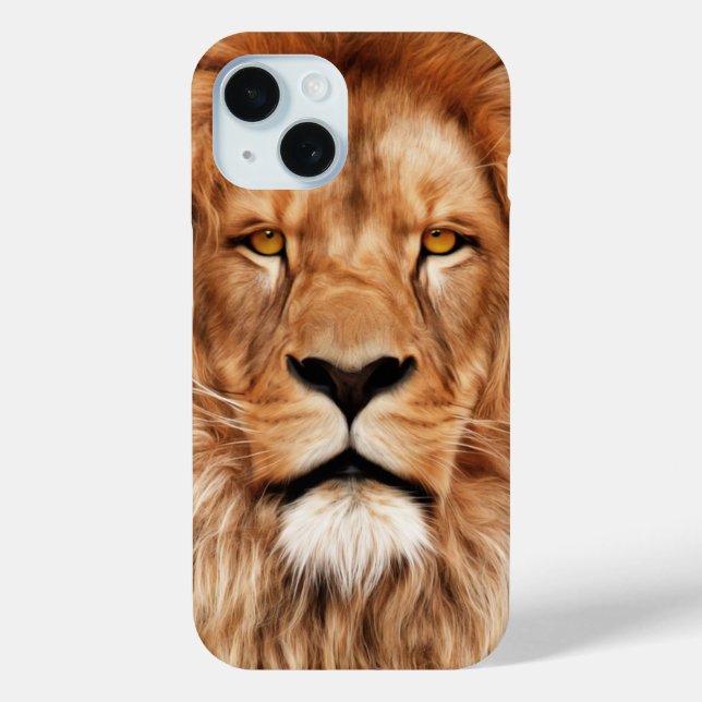 Lion The King Photo Painting Case-Mate iPhone Case (Back)