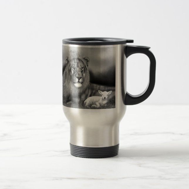 Lion & the Lamb Travel Mug (Right)