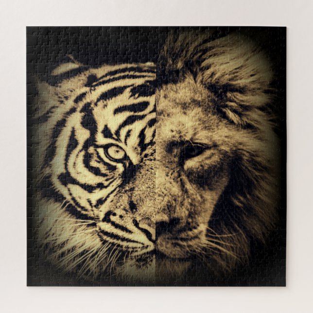 Lion Tiger 2in1 Puzzle (Vertical)