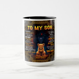 Lion To My Son Sometimes It's Hard Dad Mug