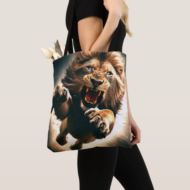 Lion Tote Bag (Close Up)