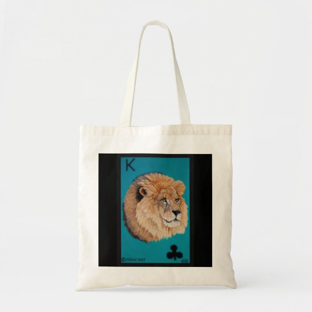 Lion Tote Bag by Elizabeth Black (Front)