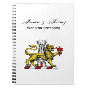 Lion Tower Fleur de Lis Crest Emblem C Notebook