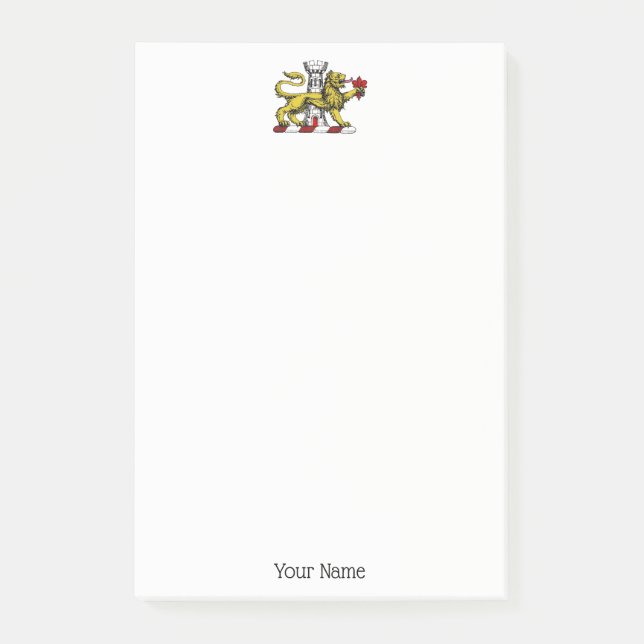 Lion Tower Fleur de Lis Crest Emblem C Post-it Notes (Front)