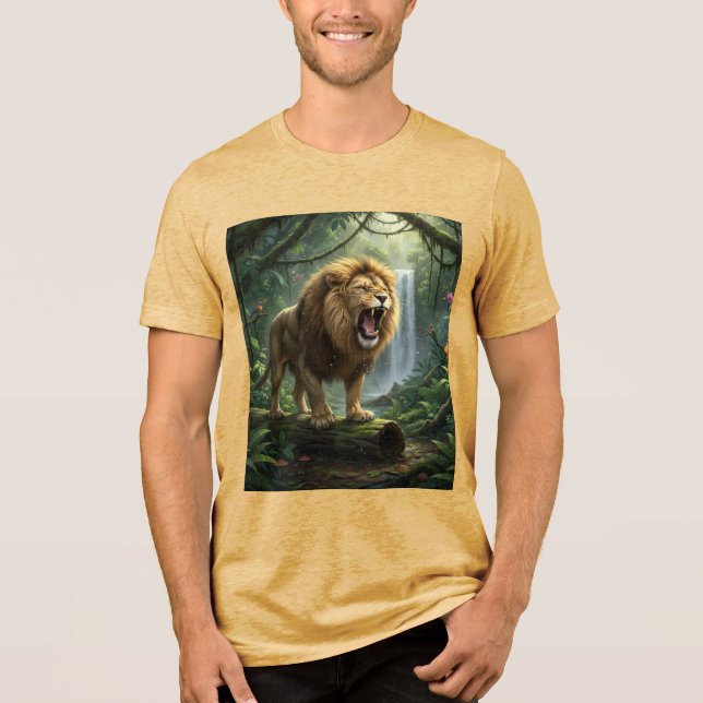 Lion  Tri-Blend shirt (Front)