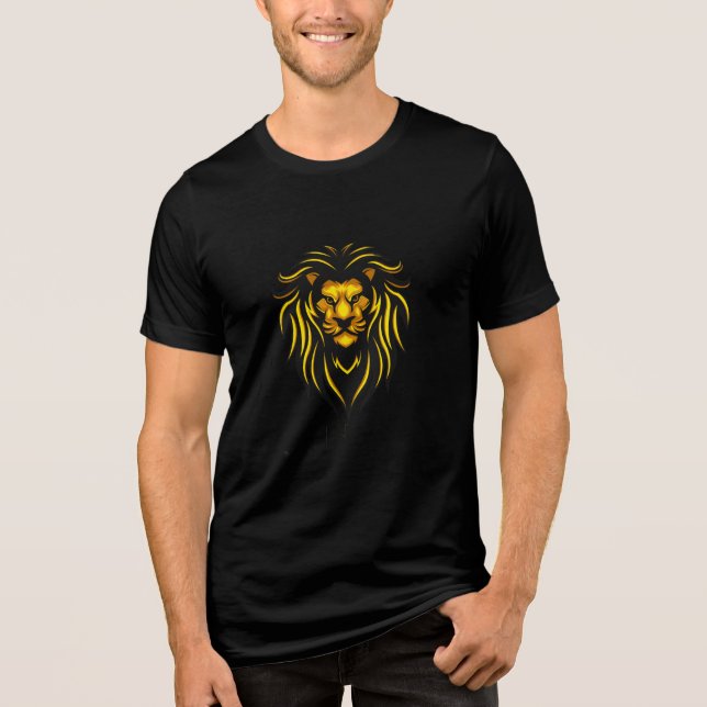 lion  Tri-Blend shirt (Front)