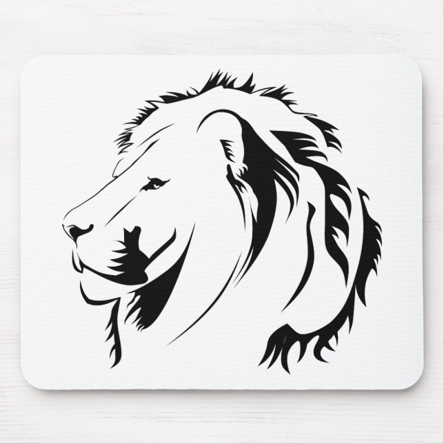 Lion Tribal 001 Mouse Mat (Front)