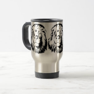 Lion Tribal 002 Travel Mug
