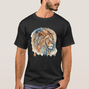 Lion Tribal Watercolor Lion Dream Catcher T-Shirt
