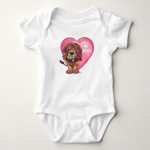 Lion Valentine's Day Baby Bodysuit