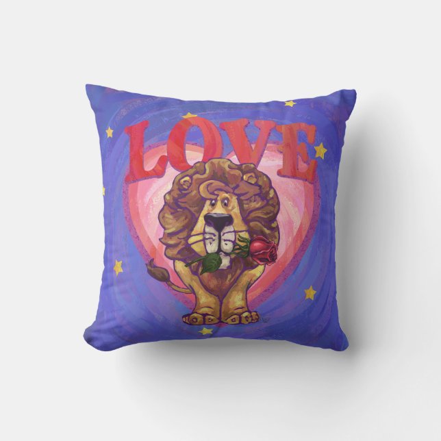 Lion Valentine's Day Cushion (Front)