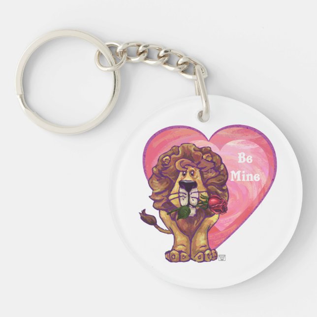Lion Valentine's Day Key Ring (Front)