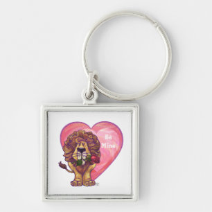 Lion Valentine's Day Key Ring