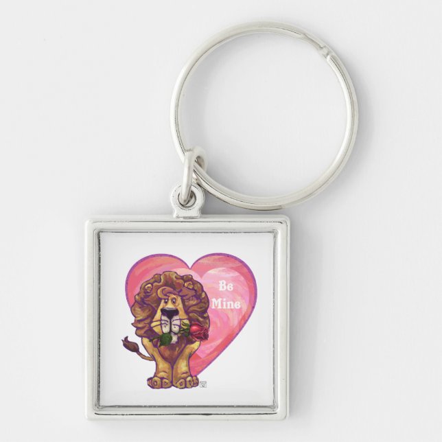 Lion Valentine's Day Key Ring (Front)