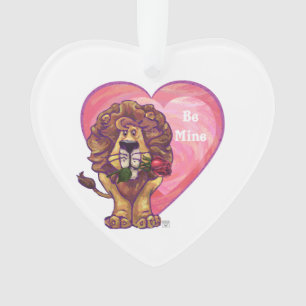 Lion Valentine's Day Ornament