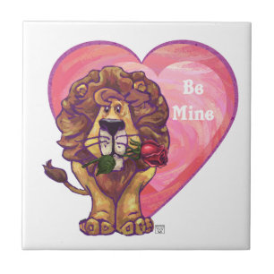 Lion Valentine's Day Tile