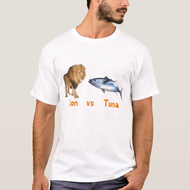 Lion vs Tuna T-Shirt (Front)