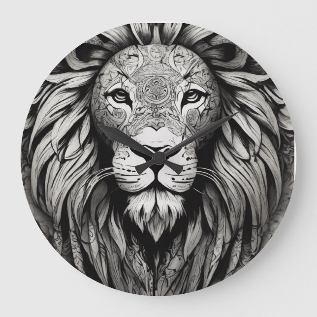 LION WATCH LARGE CLOCK (Front)