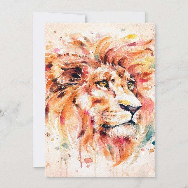 Lion Water Lion Art | Wonderful Gift (Front)