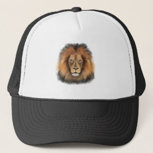 lion watercolor Leo king safari animal jungle cat Trucker Hat