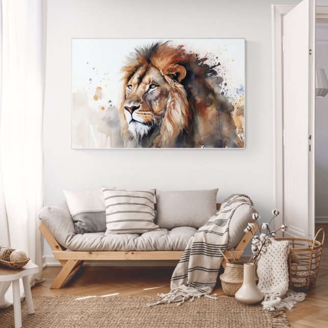 Lion Watercolor Poster (Creator Uploaded)
