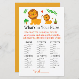 Lion What's in your purse game