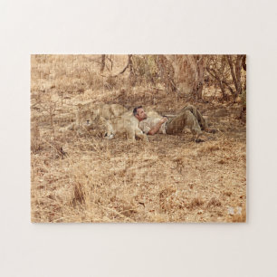 Lion Whisperer Puzzle with Gift Bag