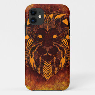 Lion wild animal abstract iPhone 11 case