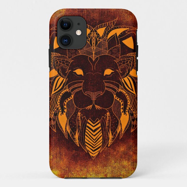 Lion wild animal abstract Case-Mate iPhone case (Back)