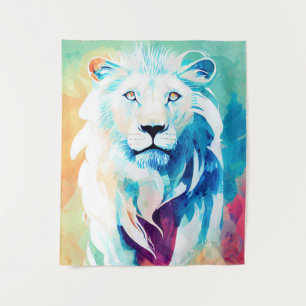 Lion Wild Nature Animal Colors Art Painting Tapestry